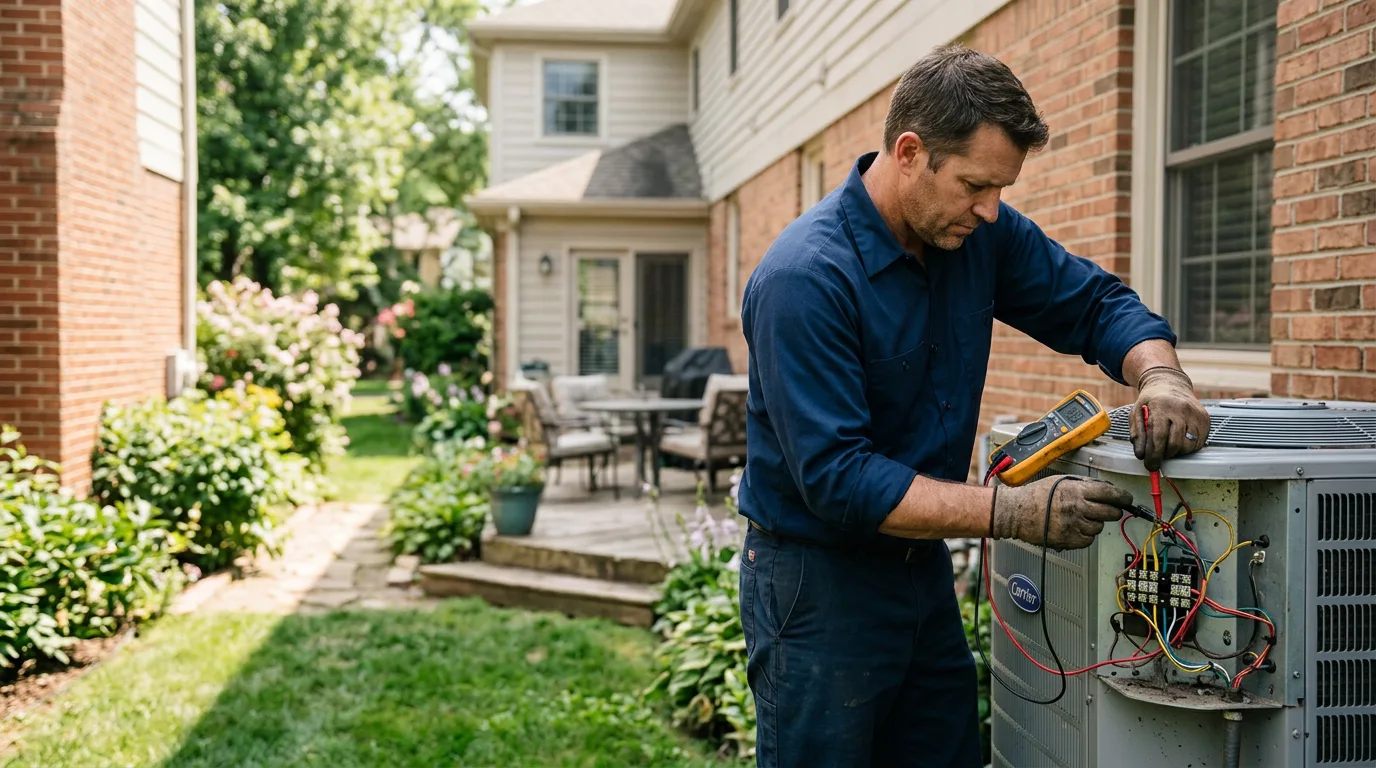 HVAC technician working near Greentown, OH